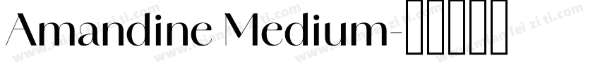 Amandine Medium字体转换